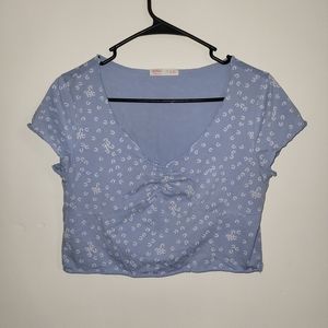 Blue croptop